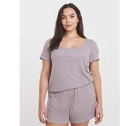 Modal Rib Shortie Set Mink 32/34