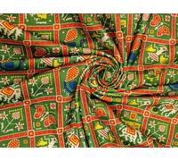 Modal Satin Print Inspired by Timeless Tribal Motifs red 44" Wide [22250]