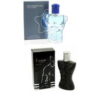 Modaleo - 2 pack - 1 Figure out Black, 1 Star Warrior Eau De Toilette Partum Perfume Spray For Men 10Oml Each Vaporisateir