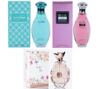 Modaleo - 3 Pack Hello me, Twinkle Touch, Figure Out Sensuelle Women's Perfum Ladies Eau de EDP 90ml Each Vaporisation