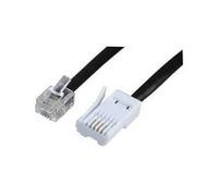 modaleo BT Phone Telephone Cable black Landline ADSL Modem UK Cord Home & Office Fax Modem 1M 3M 5M 10M 15M Plug RJ11 Broadband 6P2C 2-Pin