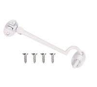 Modaleo Cabin Hook Stainless Steel Gate Hook Eye Latch Barn Door Lock Gate Door Swivel Window Door Hook Outside Mounting Screws Shed Gate Garage Door White(1 Hook with Screws L15cm)