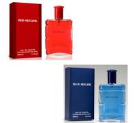 Modaleo Collections -2 Pack Red Skyline, Blue Skyline Parfum for Men’s unisex Perfume EDP for Men 100ml Each