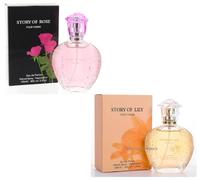 Modaleo Collections - 2 Pack Story of Rose, Story of lily Parfum for Womens Perfume Eau De Spry