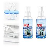 Modamissy-Fridge Freezer Defrosting Spray,Charm-cart-Defrost Spray for Freezer, Deice Spray for Car Windshield,Powerful Cleaner Ice Layer Remover Frost Prevention (200ml(100ML 2Pcs))