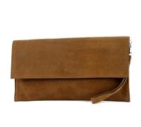 Modamoda de - ital. Leather bag Clutch Underarm bag Evening bag City bag suede T151, Colour:cognac