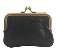 modamoda de P07 Women's Leather Purse Small Handmade in Italy, black, XS, Retro