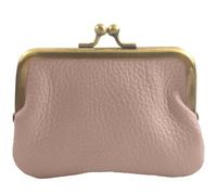 modamoda de P07 Women's Leather Purse Small Handmade in Italy, Pink beige, XS, Retro