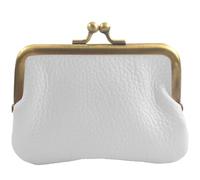 modamoda de P07 Women's Leather Purse Small Handmade in Italy, White, XS, Retro
