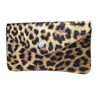 modamoda de P11 Women's Leather Purse Medium Handmade in Italy, Leo Gold Metallic, M, small lightweight coin purse