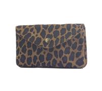 modamoda de P11 Women's Leather Purse Medium Handmade in Italy, Leo Suede Stone, M, small lightweight coin purse