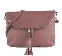 modamoda de - T07LEDER - small shoulder bag italy leather, Old Pink