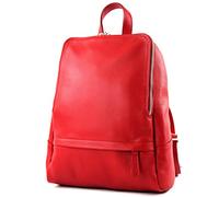 modamoda de T138 Women's Leather Backpack Handbag Handmade in Italy, Red2021, Medium