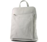 modamoda de T141 Women's Leather Backpack Shoulder Bag Handmade in Italy, Light Grey2021, siehe Beschreibung, Fashionable, practical