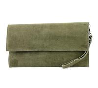 modamoda de - T151/M151 - ital. Clutch suede/leather metallic, color: olive green2021