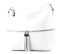 modamoda de - T159 - ital shoulder bag made of leather, color: white2021