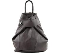 modamoda de T179 Women's Leather Backpack Bag, Handmade in Italy, dark chocolate, M, Stylish