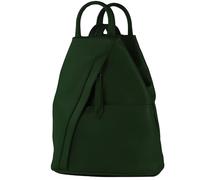 modamoda de - T180 - ital Ladies backpack bag nappa leather, Colour:Bottle Green