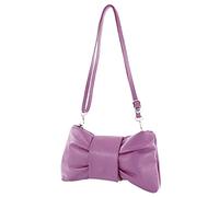 modamoda de - T214 Italian Clutch Bag Small Leather, purple, Small