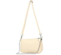 modamoda de T237 - Small shoulder bag made of Italian leather, color: cream