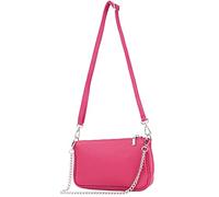 modamoda de - T237 - Small shoulder bag made of Italian leather, color: pink