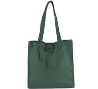 modamoda de T247 - Italian leather shopper with removable inner pocket, color: petrol