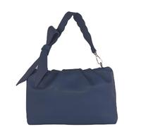modamoda de - T254 - Italian ladies' small leather handbag, color: sapphire blue