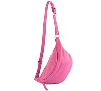 modamoda de T77 Women's Leather Waist Bag Bum Bag Crossover Medium Handmade in Italy, Candy Pink, L, Stylish
