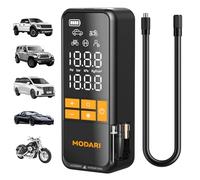 MODARI Portable Air Compressor, 5X Fast 160 PSI Portable Car Tyre Inflator Built-in Magnetic Storage Auto Shut Off Cordless Air Pump for Car Tire SUV Truck