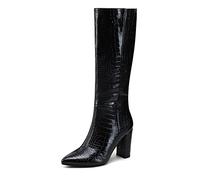 Modatope Women's Milla Knee High Boot, Black, 5 UK