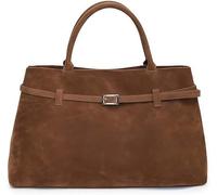 Modavo Vintage Faux Suede Bag Large CapacityShoulder Bag Handbag Women's Large Brown Suede Top-Handle Work Handbag (brown)