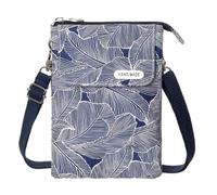 ModaZeal Cute Small Crossbody Bag for Women Canvas Shoulder Bag Small Handbag Phone Bags Leaf Pattern Coin Purse for Women Ladies Girls