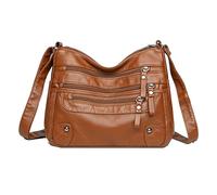 ModaZeal Vintage Small Crossbody Bag for Women Multi-pockets Ladies Handbags Soft PU Leather Shoulder Bags for Travel Work Shopping