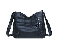 ModaZeal Vintage Small Crossbody Bag for Women Multi-pockets Ladies Handbags Soft PU Leather Shoulder Bags for Travel Work Shopping