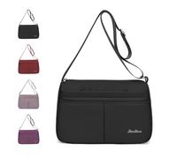 ModaZeal Women's Multi-Pocket Nylon Tote Water Resistant Crossbody Handbag