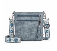 ModaZeal Women's PU Leather Crossbody Bag Multi-Pocket Shoulder Purse