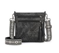 ModaZeal Women's PU Leather Crossbody Bag Multi-Pocket Shoulder Purse