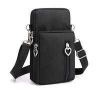 ModaZeal Women's Waterproof Phone Crossbody Nylon Small Shoulder Bag Wallet | Mobile Phone Bags for Women with Headphone Port, Multi-Pocket with Adjustable Strap, Heart Charm Arm Pouch for Daily Travel