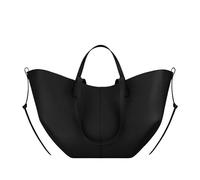 MODBAND Elegant Classic Style Large Capacity Wing Bag Crossbody Handbag Retro European American Niche Bucket Armpit Tote Bag Fashion(Black,42-8.5-25cm)
