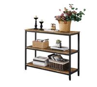 Modcraft 3 Tier Industrial Console Table - Rustic Style Furniture