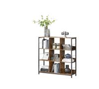 Modcraft 3-Tier Industrial Ladder Shelf Bookcase , Square Cubes And Rustic Style