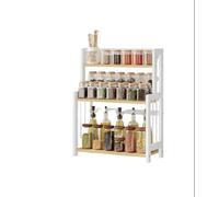 Modcraft 3 Tier Spice Rack Kitchen Countertop Storage Shelf Natural For Herbs