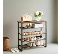 Modcraft 5-Tier Industrial Shoe Rack - Metal Frame Organizer