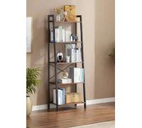 Modcraft 5-Tier Ladder Shelf - Industrial Bookshelf and Plant Stand