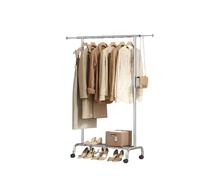 Modcraft Adjustable Clothes Rail in Silver & Sturdy Steel Construction Modcraft Silver
