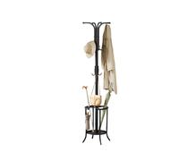 Modcraft Elegant Freestanding Coat Stand with Umbrella Storage - Black