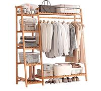 Modcraft Heavy Duty Wooden Clothes Rail - Natural