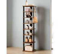 Modcraft Industrial Shoe Rack Tall & Narrow with Vertical Storage in Brown Modcraft Brown