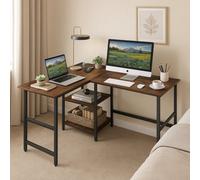 Modcraft L-Shaped Computer Desk With Usb & Type-C Charging Station - Office Corner Desk