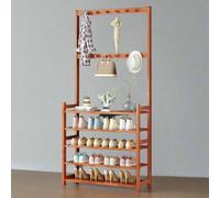 Modcraft Large Wooden Hat And Coat Stand With 5 Tiers And Shoe Rack
